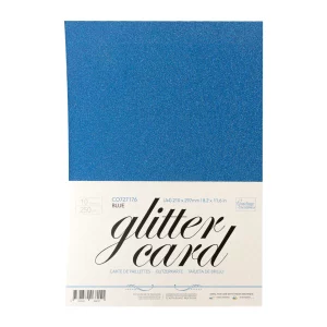 A4 Glitter Card 10 sheets per pack 250gsm – BLUE